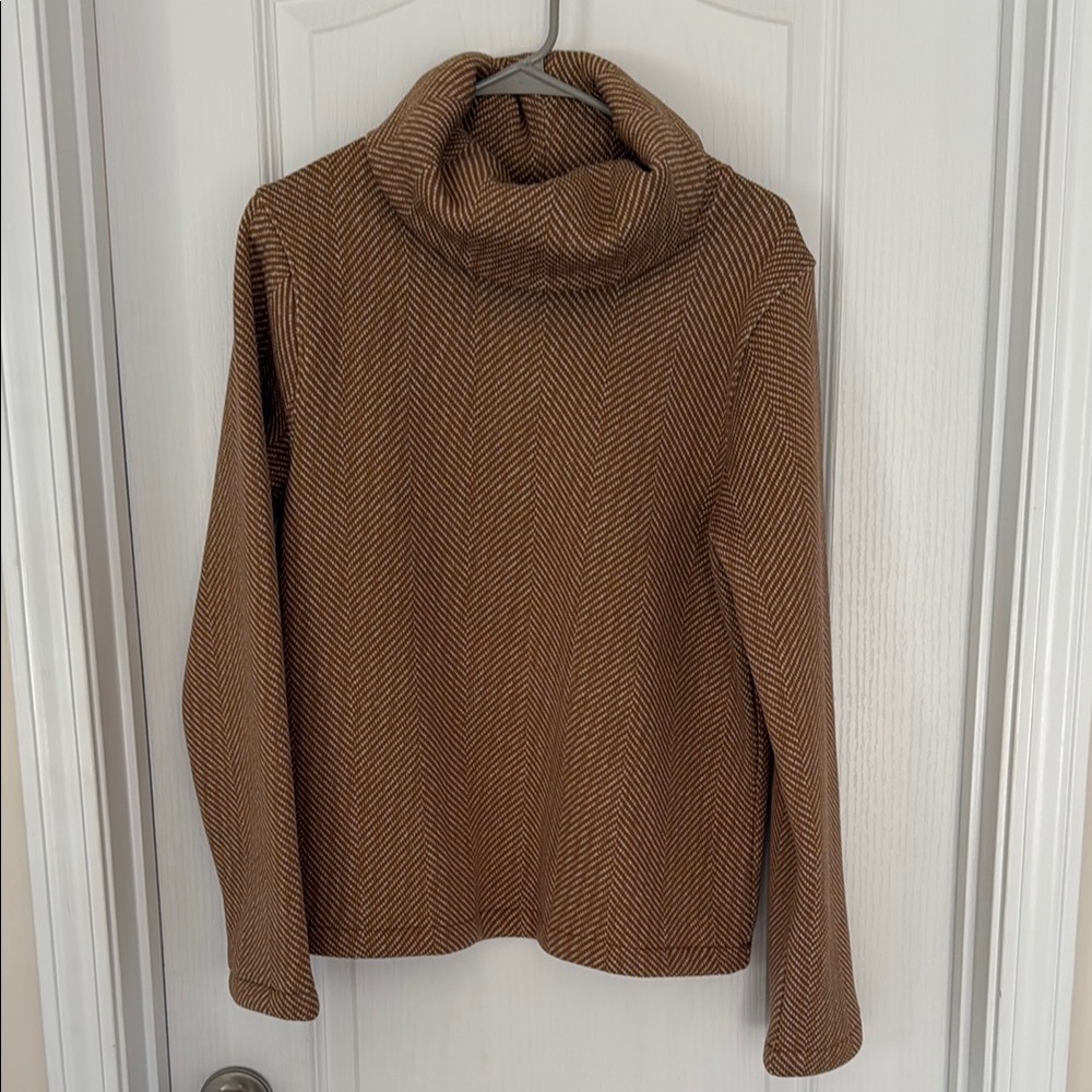 Cozy Brown Cowl Neck Sweater